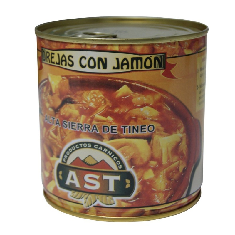 Oreja con jamón