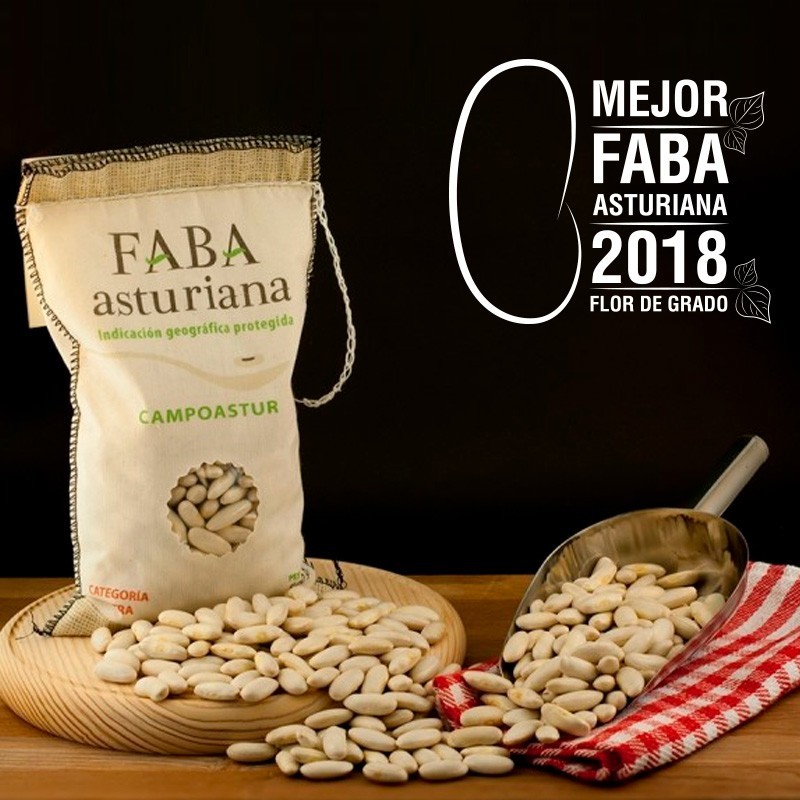 Fabas asturianas Campoastur, con denominación de origen IGP. Saco de 1 kg.