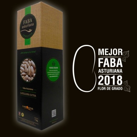 Fabas asturianas Campoastur, con denominación de origen IGP. Paquete de 1 kg.