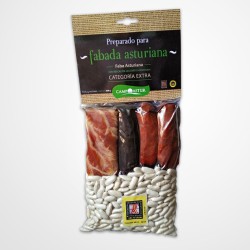 Lote fabada, fabes asturianas y compango