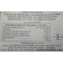 embutido caza jabali ast