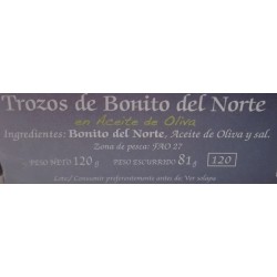 Bonito del Norte en aceite de oliva "El viejo pescador"
