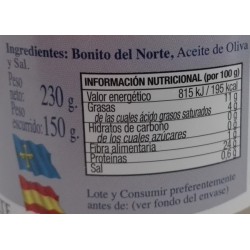 Bonito del Norte en aceite de oliva "El viejo pescador"