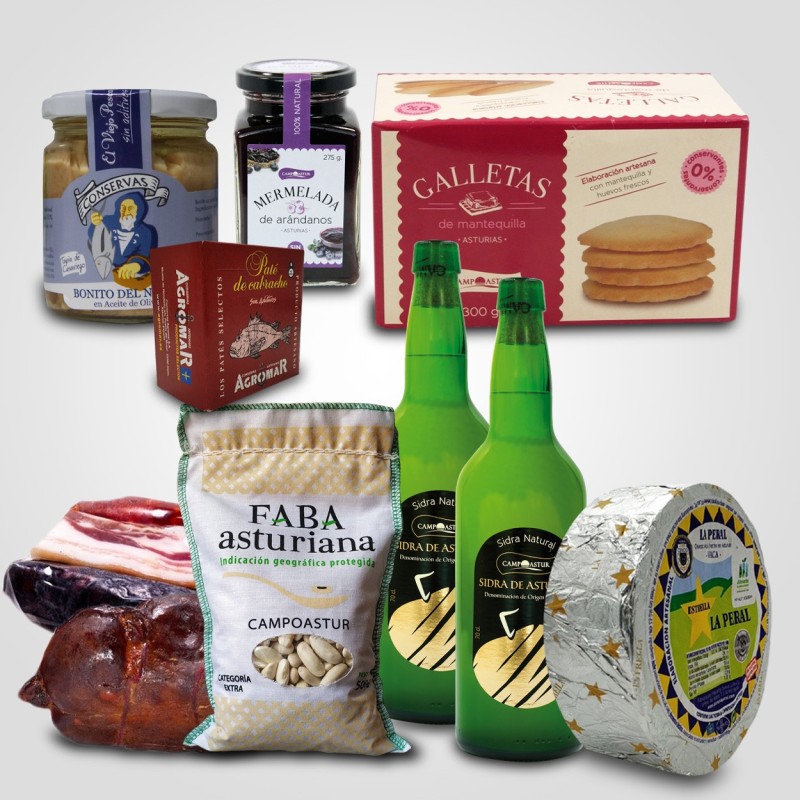 CESTA PRODUCTOS ASTURIANOS 56€