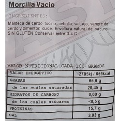 Morcilla al vacio AST pack3