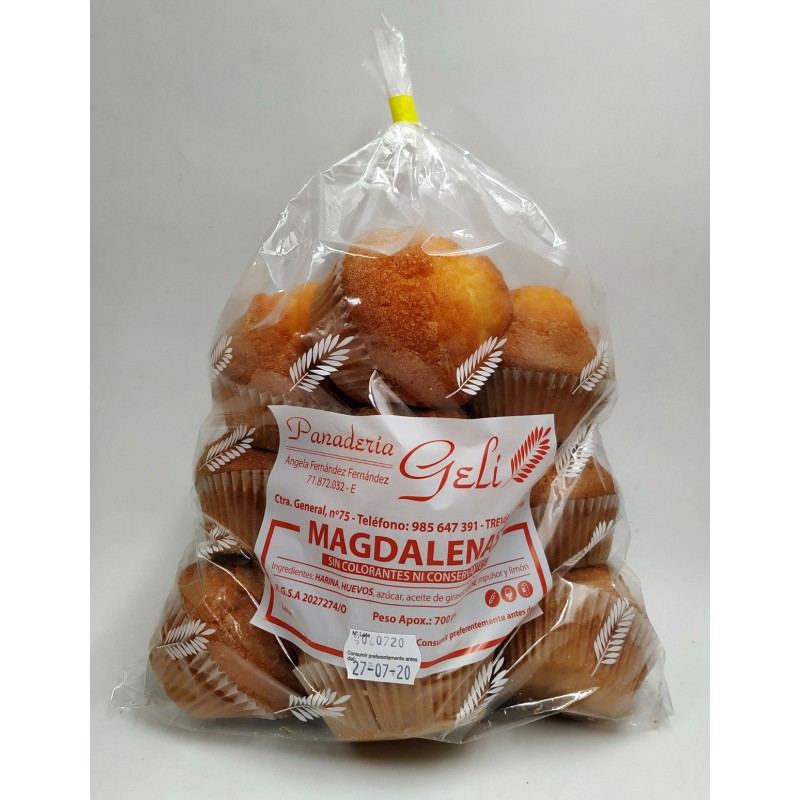 Magdalenas Artesanas GELI 12 unidades